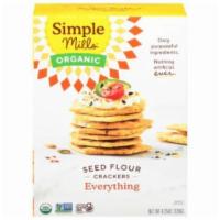 Simple Mills Vegan Seed Flour Crackers (4.25 Oz) · These delicious, crunchy crackers are Organic and great for a mini-meal, topped with your fa...