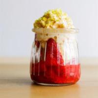 Fresas Con Crema · Gluten free, vegetarian. A twist in this conventional treat! Preserved strawberries with a c...