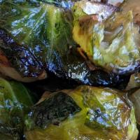 Brussel Sprouts · Brussel Sprouts Sautéed with White Onions, Honey, Salt & Pepper