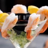 Shrimp Cocktail · Jumbo shrimp, cocktail sauce.