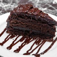 Chocolate Fudge Cake · Chocolate sauce