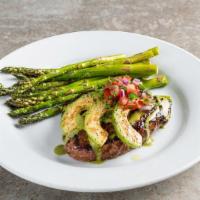 6 Oz. Classic Sirloin* With Grilled Avocado · Seasoned and topped with spicy citrus-chile sauce, grilled avocado slices, cilantro & pico. ...