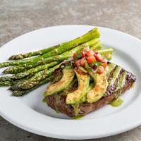 10 Oz. Classic Sirloin* With Grilled Avocado · Seasoned and topped with spicy citrus-chile sauce, grilled avocado slices, cilantro & pico. ...