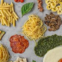 Create Your Own Pasta · Choose from our available types of pasta, sauce, and toppings to create your perfect pasta d...