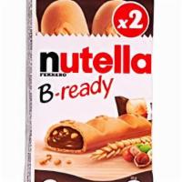 Nutella B-Ready · Crunchy wafers filled with Nutella.