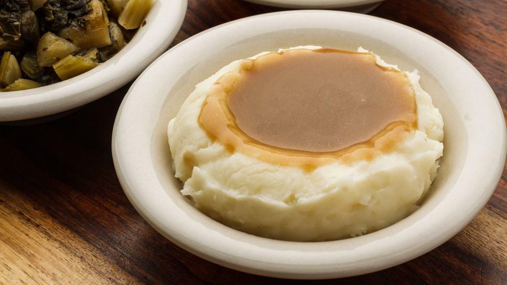 Mashed Potatoes · with or without gravy option.