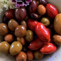 Olives · house-marinated with citrus and herbs