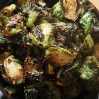 Spicy Brussel Sprouts · chili flakes