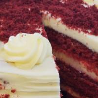 Red Velvet Cake · Grab a slice of some of that Red Velvet goodness with cream cheese icing.