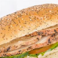 Chicken & Peppers Sub Sandwich · Delicious 10 inch sub sandwich made with Chicken and parmesan cheese.