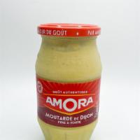 Amora - Dijon Mustard 440G (15.5Oz) · Amora fine and strong French mustard from Dijon. You won't find a French kitchen without a j...