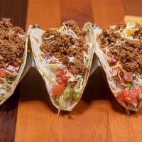 Ground Beef Taco Platter · Includes (3) Tacos