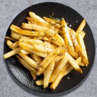 Fligh High Fries · Soon to be crispy potatoes fried until golden crisp - garnished with sea salt and spices. Se...