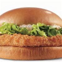 Fish Sandwich  · Topped with tarter and lettuce