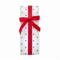 Silver Sparkles Dots Scarlet Red Satin Ribbon · This festive gift wrap features Silver Glitter Polka dots on a White background. Tastefully ...