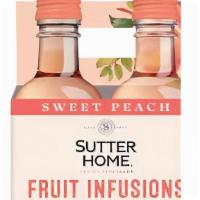 Sutter Home, Sweet Peach, 4Pk-.187L Wine, (7.5%Abv)  · 4 pack -.187L