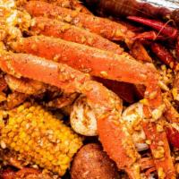Master Of The Sea · 1 lb crawfish, 1 lb shrimp (head off), 1 cluster snow crab legs, dozen andouille sausages, 2...
