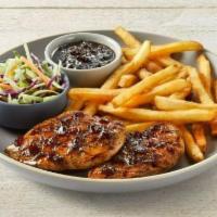 Fridays™ Signature Whiskey-Glazed Chicken · Signature Whiskey-Glaze over two grilled chicken breasts. Served with two choice sides.
