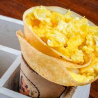 Scrambled Organic Eggs & Cheddar · Stephanie's Popular Item. Gluten-free. Two organic eggs scrambled and Cheddar cheese.