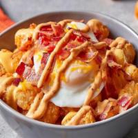 Papa'S Loaded Tots · The best Tots you’ve ever had. Papa’s Crispy Tots, smothered with chopped smoky bacon, a fri...