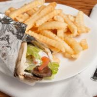 Gyro Wrap With Fries · 