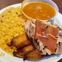 Roast Pork With 2 Sides · Popular. Served with your choice of sides.