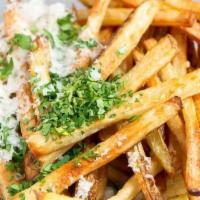 Parmesan Fries · French-seasoned hand-cut fries with grated Parmesan.