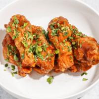 Honey Habanero Wings  · Ranch or Blue Cheese Dressing