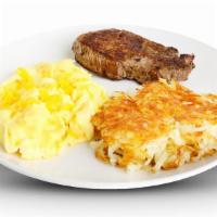 Steak & Eggs · 6 oz. Sirloin and 2 eggs any style. Served with buttermilk pancake or toast and your choice ...