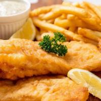 Fish Plate · 4 pieces fresh  swai  fish   fillet  served with fries-coleslaw or potato salad.