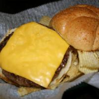 Little Leaguer Burger · 1/4 lb beef burger with your choice of cheese.