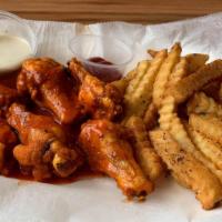 Wings · 6 wings served with fries