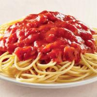 Spaghetti With Meat Sauce · Experience the savory, rich, homemade taste of our delicious pastas. Your choice of sauce is...