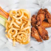 6 Piece  Combo Meal · Served with up to 1 spice and 1 dip.