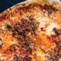 Pizza Sausage Pizza · TOMATO SAUCE, MOZZARELLA, SAUSAGE, SWEET PEPPER