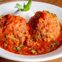 Meatballs With Ricotta · slowly cooked house-made meatballs, marinara and ricotta cheese