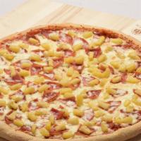 The Hawaiian 5-O Pizza · With ham, bacon, pineapple, mozzarella and fontina cheese.