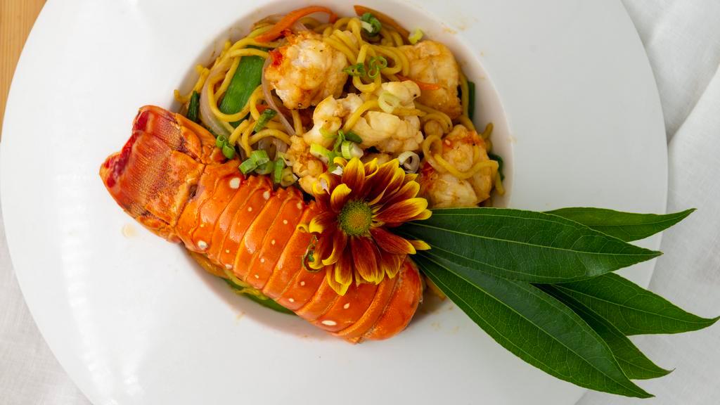 Shrimp Yakisoba · Stir fried shrimp and Japanese noodles with vegetables.