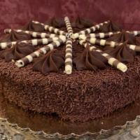Nutella Torte (Small) · Please note: most cakes require a 48 hour notice. Vanilla sponge cake soaked in hazelnut liq...