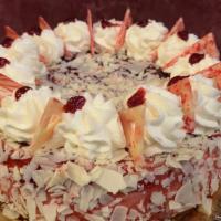 Raspberry White Chocolate Cheesecake · Please note: most cakes require a 48 hour notice. Raspberry cheesecake with a graham cracker...