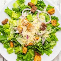 Caesar Salad · Romaine lettuce, croutons and Parmigiana cheese.