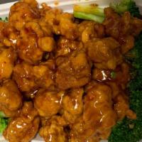 General Tso'S Chicken · Spicy. Chicken chunks lightly battered and fried then stir fried in spicy and sweet sauce.