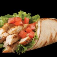 Chicken Pita · Grilled chicken breast served with lettuce, tomatoes and our own tzatziki sauce on a grilled...