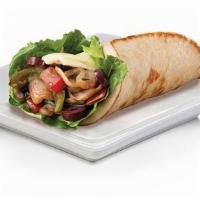 Veggie Pita · Swiss American and provolone cheese melted on a grilled pita bread with lettuce, tomatoes, h...