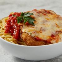 Spaghetti With Chicken · Please inform the crew whether you want pasta sauce on top or not. thanks.
