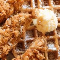 Reg Chicken And Waffles  · Includes  plain waffle and two fried  seasoned  tenders