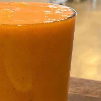 Smooth # 4 · papaya, banana, pineapple, strawberries, orange juice