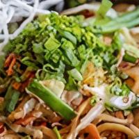 Chinatown Lo Mein · Savory wheat soba, cabbage, carrot, green onion,. crispy noodles, scallion. Great sharing a ...