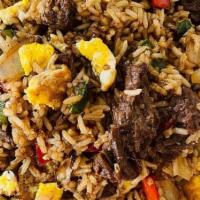 Mix Chaufa (Special Fried Rice) · Steak, Chicken, Shrimp, Green & Red Peppers, Onions, Green Onions, Ginger, Soy Sauce, Eggs a...