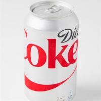 Diet Coke · Can of ice cold Diet Coke
